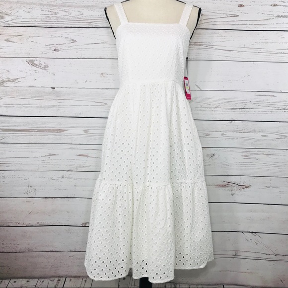 vince camuto sleeveless eyelet sundress